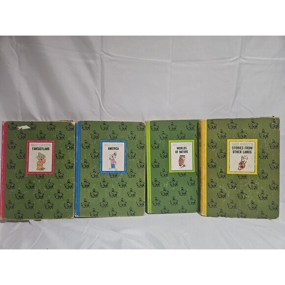 VTG The Wonderful Worlds of Walt Disney 4 Book Set Golden Press 1965 - Picture 1 of 11